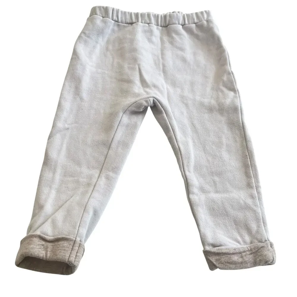 H&M Boys Tan Neutral Pull On Drop Waist Sweatpants size 2T